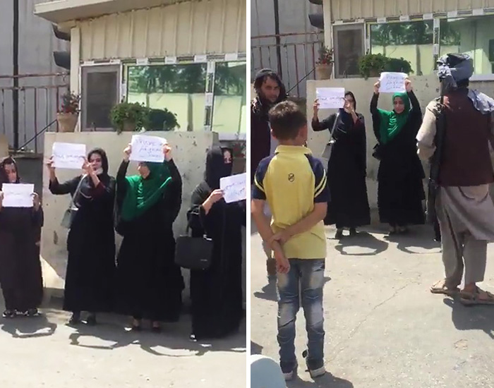 As The Taliban Takes Over Afghanistan, These Brave Women Go To The Streets To Fight For Their Rights