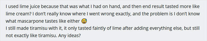 I Swapped Lemon For Lime And Now It Tastes Like Lime. What Did I Do Wrong?