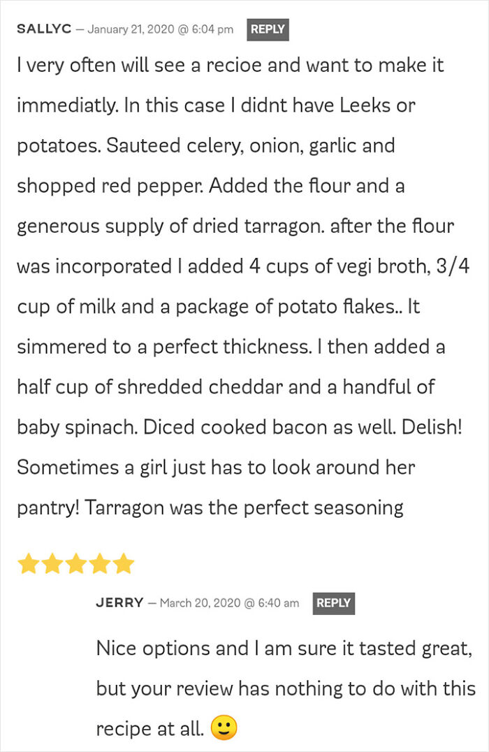 Sally Decided To Make A Potato Leek Soup Without Potatoes And Leeks