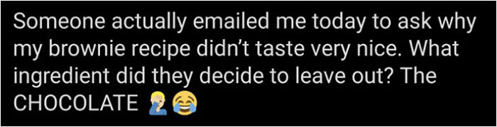 Posted By A Food Writer On Twitter - No-Chocolate Brownies