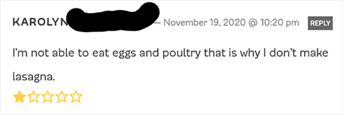 My Dietary Restrictions Keep Me From Trying This Recipe, So Here's A Bad Review