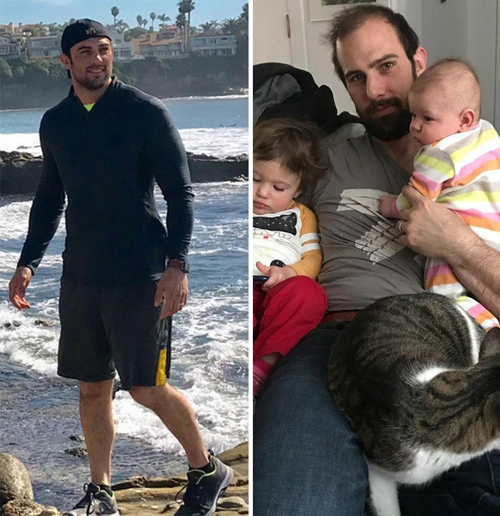 From Footloose And Fancy Free To Weighed Down And Unable To Move. Hopeful Young Him Did Not See This Coming!