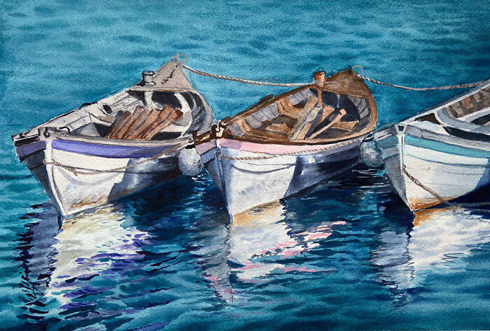 10 Martha's Vineyard Watercolors By Russian Artist