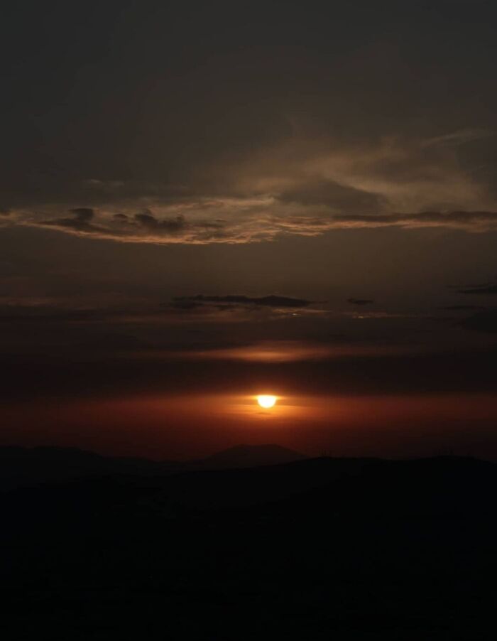 Not Me But My Husbands Photo Taken In Athens Greece In 2019, The Sunset From Mount Lycabettus