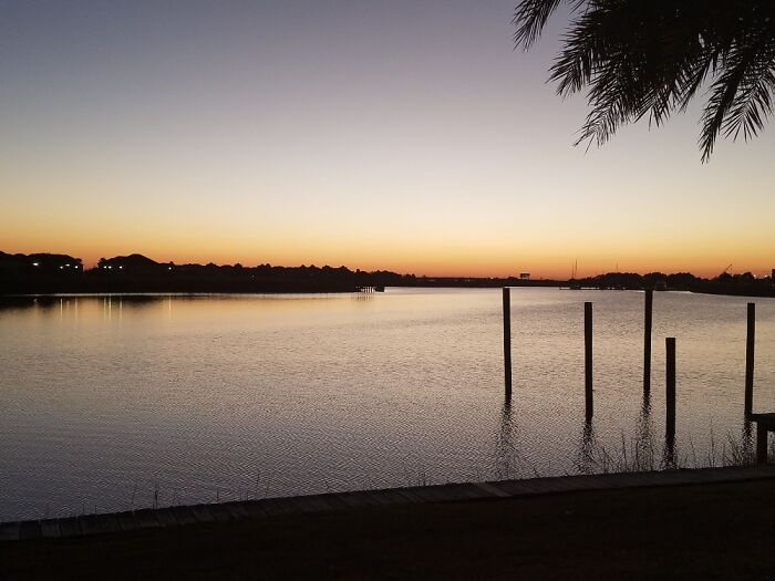 The View From The Walkway Behind My Apartment In Slidell, Louisiana USA.