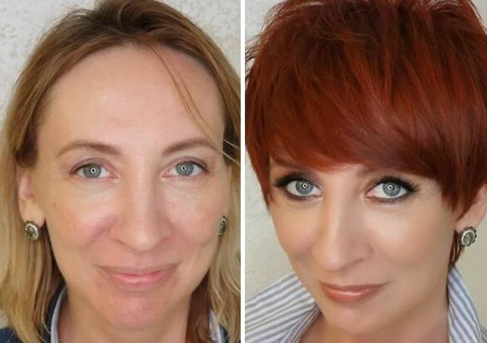 Елизавета, Давно Следит За Нашими Работами И Буквально Отслеживала В Каком Мы Городе ,как Узнала ,что Будем В Калининграде, Сразу Записалась И Прилетела Из Санкт-Петербурга,преобразиться И На Город Посмотреть)))над Образом Работали;парикмахер Ольга Тарасова @stilist_o_tarasova ,визажист И Автор Проекта Оксана Трунова @oxanatrunovamakeup ,запись По Тел.4842 20-22-66. #слепоепреображение #академиятруновой #допосле #рыжая #стрижка #макияж #hair #hairstylist #makeup #makeupartist