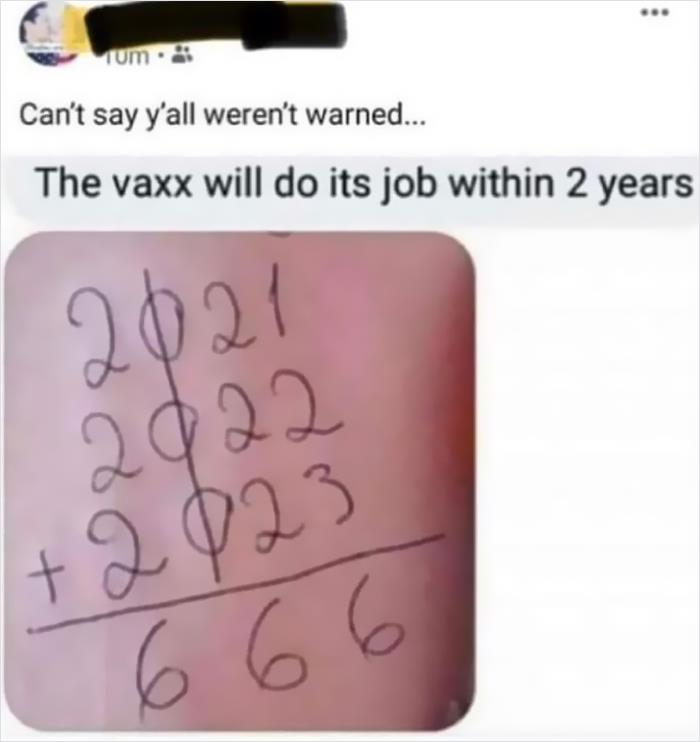 Covid Is The Devil! [via A Facebook Atheist Group]