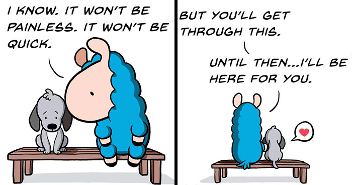 My 23 New Wholesome And Positive Comics About A Blue Llama