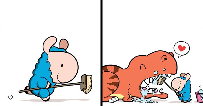 My 23 New Wholesome And Positive Comics About A Blue Llama