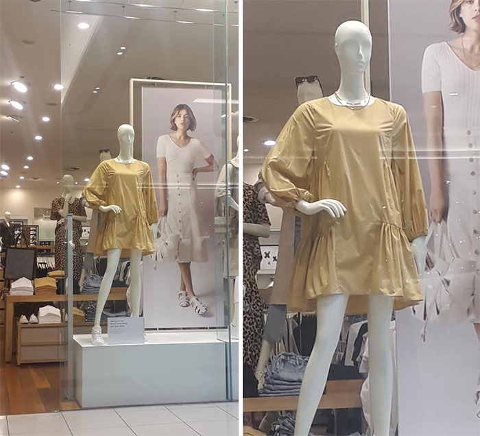 I Walked Past This Potato Sack Of Shame On My Way To Work. Even The Mannequin Looks Unimpressed...