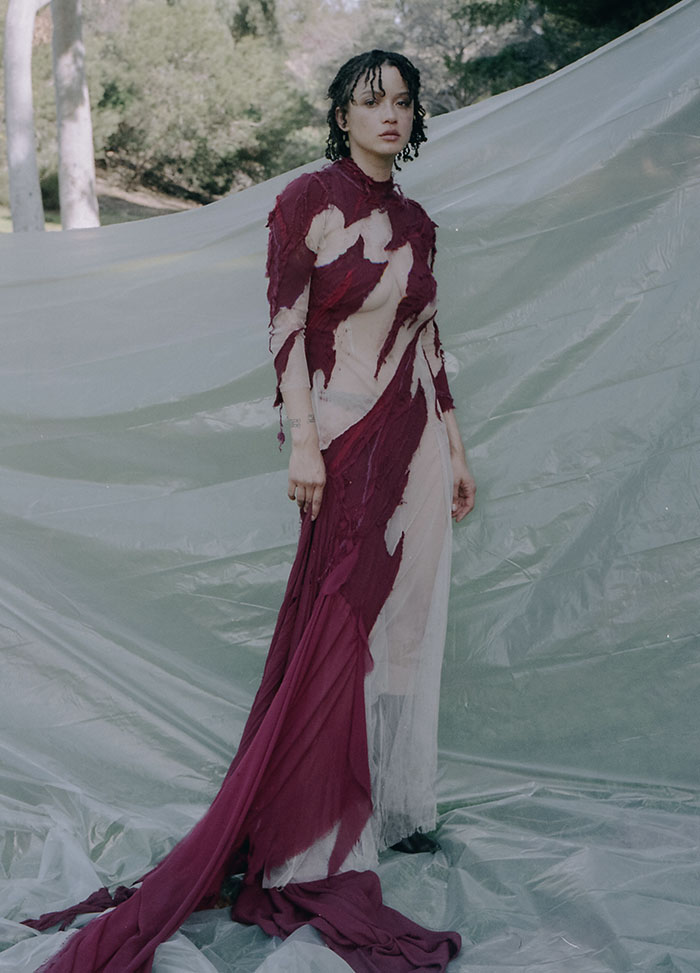 The Tarp In The Back The Bloody Dress, I Shudder To Think What Inspired This Shoot