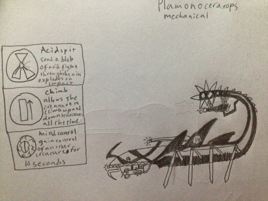 Okay, I’ll Start. This Is A Drawing Of A Character From A Game I Like Called Jurassic Monster World