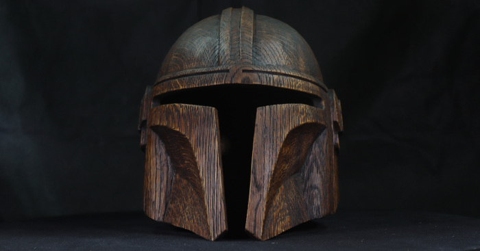 I Made A Mandalorian Wooden Helmet