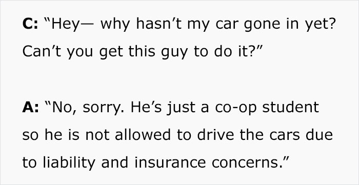 Customer Drives Into An Auto Repair Shop And Says He Doesn’t Want A “Chick” Touching His Car, Makes A Fool Of Himself Customer Drives Into An Auto Repair Shop And Says He Doesn’t Want A “Chick” Touching His Car, Makes A Fool Of Himself