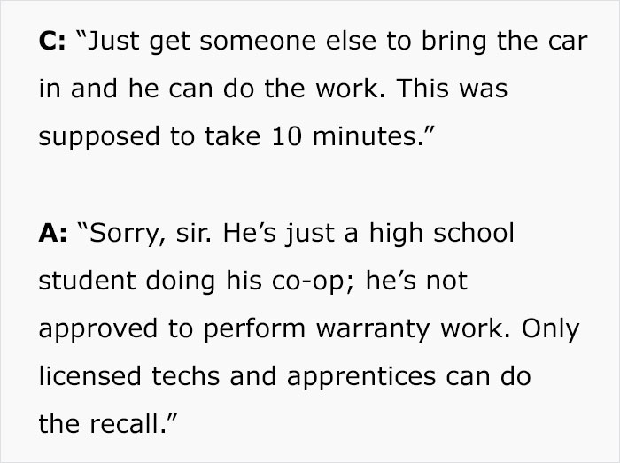 Customer Drives Into An Auto Repair Shop And Says He Doesn’t Want A “Chick” Touching His Car, Makes A Fool Of Himself Customer Drives Into An Auto Repair Shop And Says He Doesn’t Want A “Chick” Touching His Car, Makes A Fool Of Himself