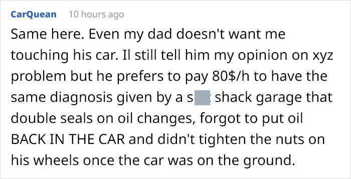 Customer Drives Into An Auto Repair Shop And Says He Doesn’t Want A “Chick” Touching His Car, Makes A Fool Of Himself Customer Drives Into An Auto Repair Shop And Says He Doesn’t Want A “Chick” Touching His Car, Makes A Fool Of Himself