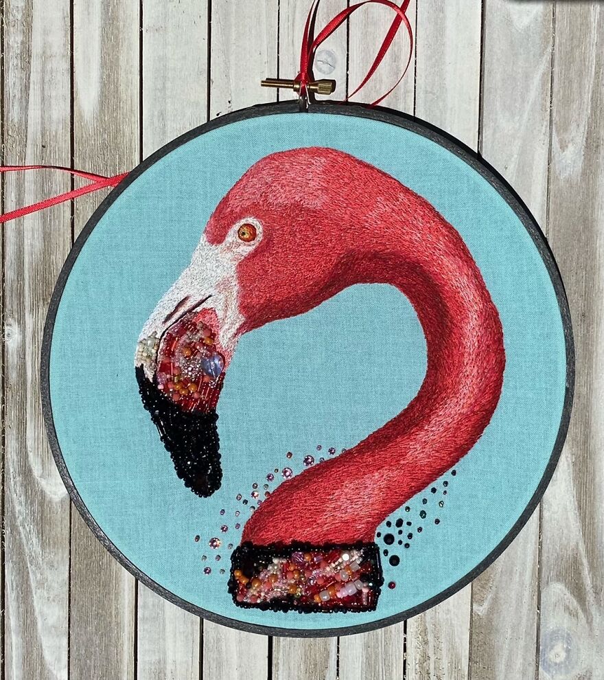 I Spent Hundreds Of Hours Embroidering These Animals///