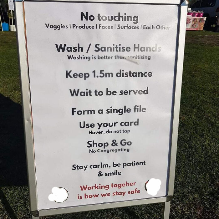 No Touching Vaggies