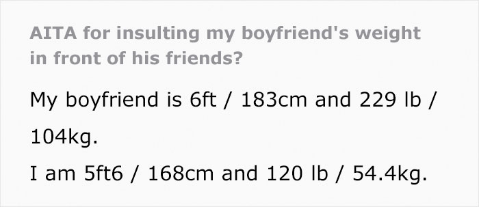 Woman Insults Her Obese Boyfriend's Weight After He Makes Sexist And Fat-Shaming Comments About Other Women