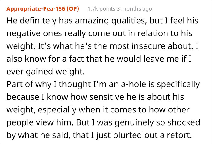 Woman Insults Her Obese Boyfriend's Weight After He Makes Sexist And Fat-Shaming Comments About Other Women