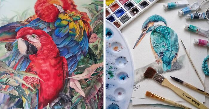 I Am Homeless Because Nature And Travels Inspire Me To Create These Paintings (46 Pics)