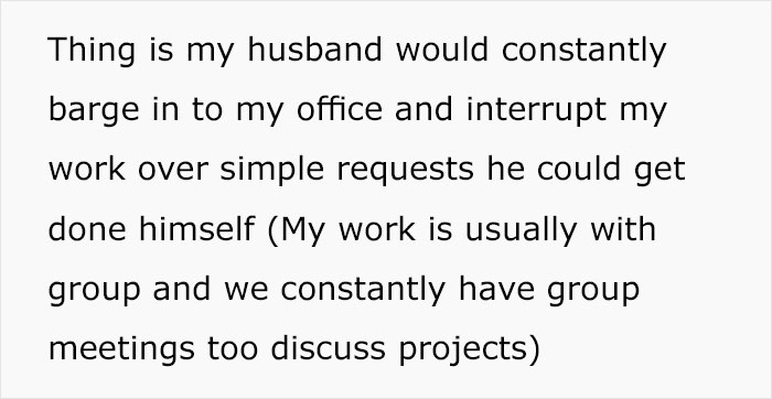 Unemployed Husband Keeps Interrupting His Working Wife With Requests And Chores, So She Installs A Lock, Sparks Family Drama