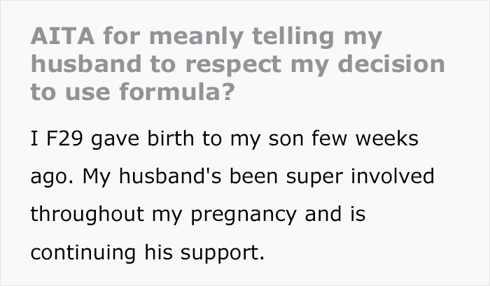 Husband Accuses New Mom Of Choosing Formula Over Breastfeeding Despite It Hurting Unbearably, Family Drama Ensues