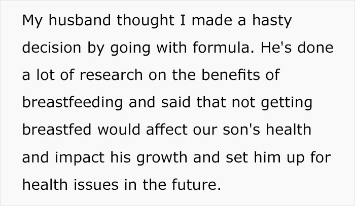 Husband Accuses New Mom Of Choosing Formula Over Breastfeeding Despite It Hurting Unbearably, Family Drama Ensues Husband Accuses New Mom Of Choosing Formula Over Breastfeeding Despite It Hurting Unbearably, Family Drama Ensues