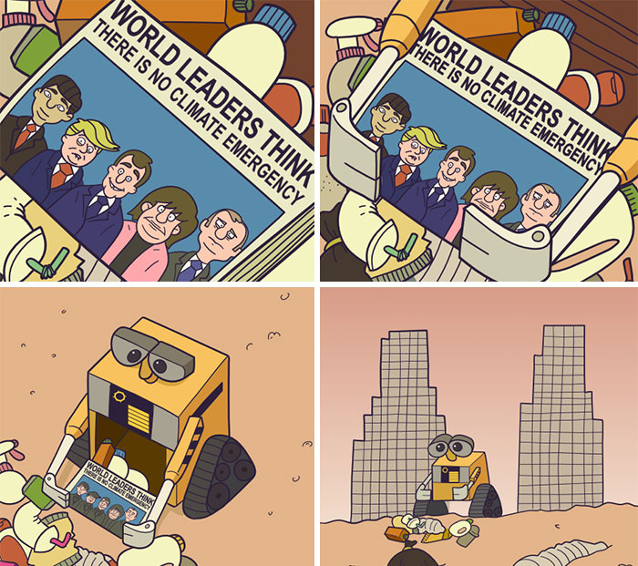 I Tried To Imagine How These Famous Characters Would Be Affected By Ecological Disasters (20 Pics)