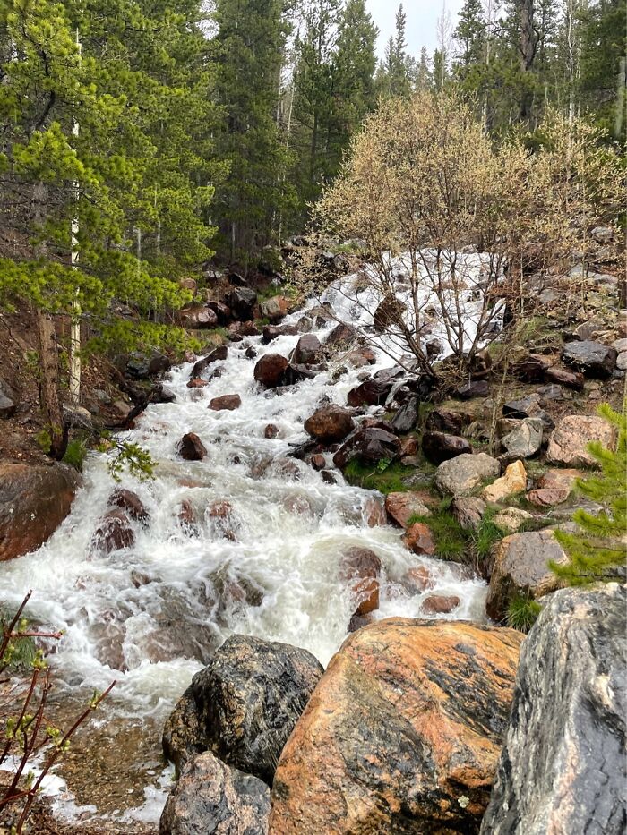Rapids Flowing From A Glacier In Colorado