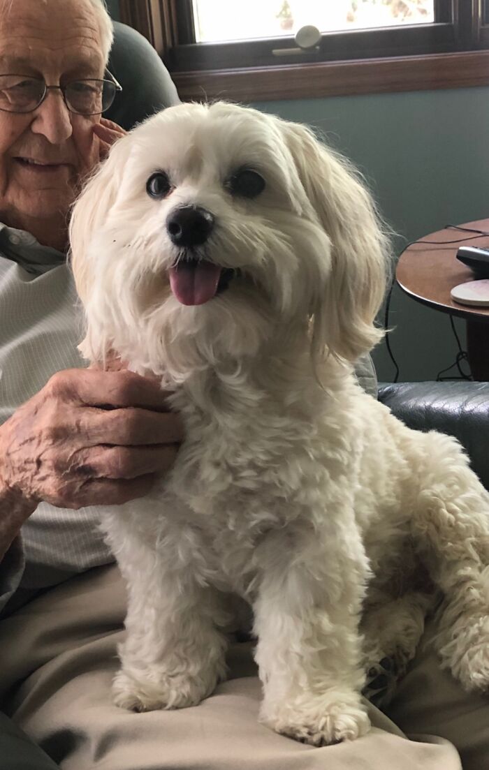 Cooper Loves His Visits With Grandpa