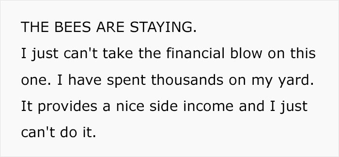 Neighbors Stand Up Against Beekeeper After They Refuse To Give Up Their Hobby For A Neighbor's Allergic Kid's Sake Neighbors Stand Up Against Beekeeper After They Refuse To Give Up Their Hobby For A Neighbor's Allergic Kid's Sake