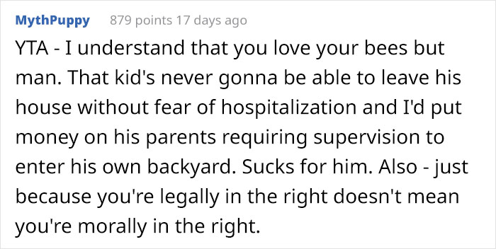 Neighbors Stand Up Against Beekeeper After They Refuse To Give Up Their Hobby For A Neighbor's Allergic Kid's Sake
