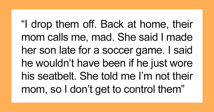 “My Husband Thinks I Should Fake An Apology”: Mom Forces Her 12-Year-Old’s Friend To Wear A Seat Belt In Her Car, Ends Up In A Feud With The Friend’s Mom