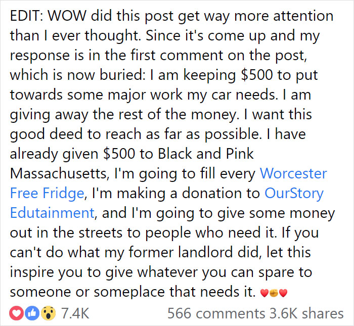 Guy Shares His Incredible Landlord Story After Getting A Check For $2,500 As A 'Share' From Selling The House