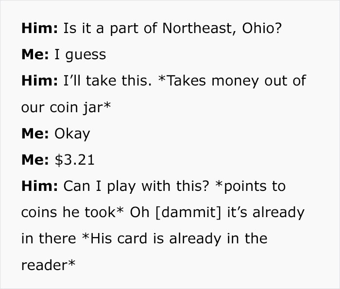 Young Woman Films Her Customer's Cringy Attempts To Hit On Her At Work Despite Her Not Being Interested, Goes Viral