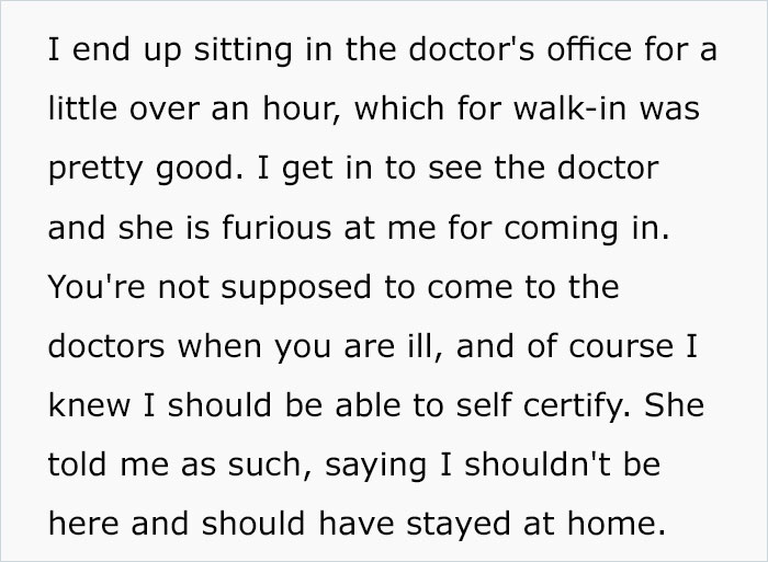 Doctor Writes "The Most Passive-Aggressive Note" To Sign Off An Employee For 2 Weeks Instead Of 2 Days After Her Jerk Manager Illegally Threatens To Fire Her Doctor Writes "The Most Passive-Aggressive Note" To Sign Off An Employee For 2 Weeks Instead Of 2 Days After Her Jerk Manager Illegally Threatens To Fire Her