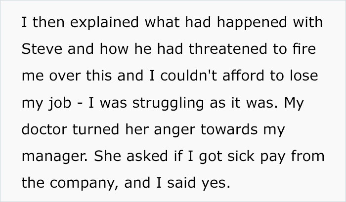 Doctor Writes "The Most Passive-Aggressive Note" To Sign Off An Employee For 2 Weeks Instead Of 2 Days After Her Jerk Manager Illegally Threatens To Fire Her Doctor Writes "The Most Passive-Aggressive Note" To Sign Off An Employee For 2 Weeks Instead Of 2 Days After Her Jerk Manager Illegally Threatens To Fire Her