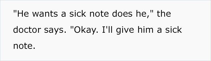 Doctor Writes "The Most Passive-Aggressive Note" To Sign Off An Employee For 2 Weeks Instead Of 2 Days After Her Jerk Manager Illegally Threatens To Fire Her