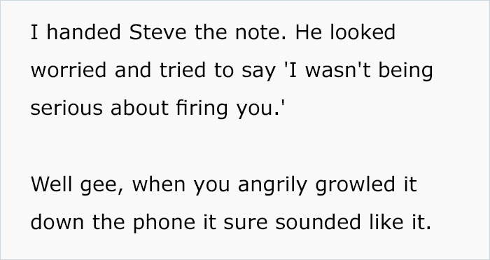 Doctor Writes "The Most Passive-Aggressive Note" To Sign Off An Employee For 2 Weeks Instead Of 2 Days After Her Jerk Manager Illegally Threatens To Fire Her