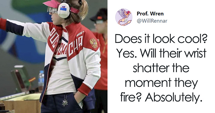 Twitter’s In Meltdown As Men Try To Teach Olympic Gold Medalist The Proper Way To Hold A Gun