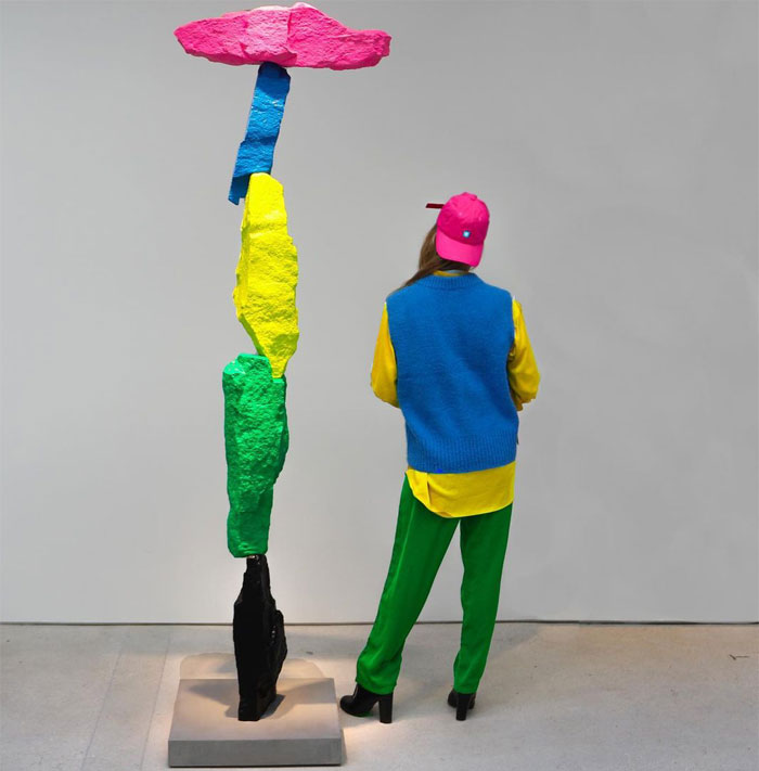 Ugo Rondinone: Black Green Yellow Blue Pink Mountain, 2019