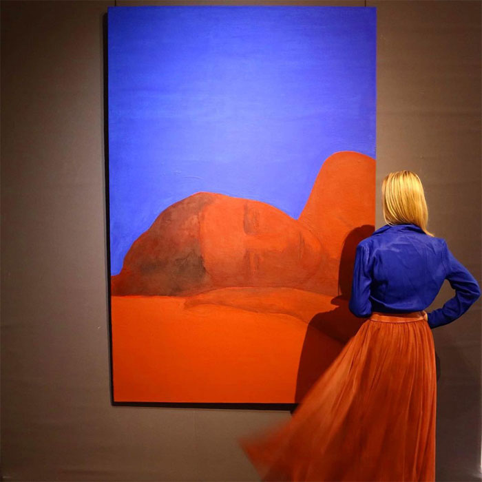 Christine Safa: Visage Ocre II, 2019