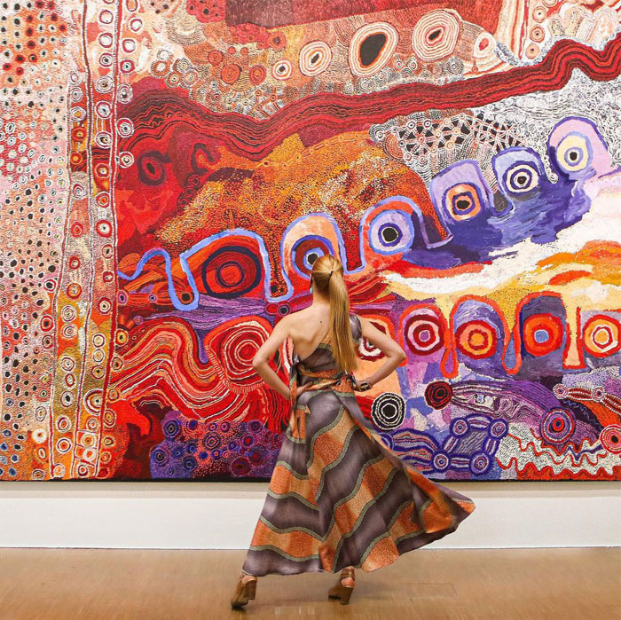 This Is A Collaborative Work Produced By 26 Women, Apy Lands: Nganampa Mantangka Minyma Tjutaku Tjukurpa Ngaranyi Alatjitu (The Law Of Women Is Alive In Our Lands)