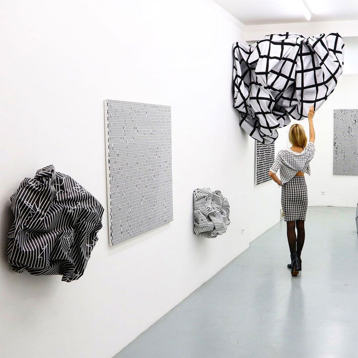 Esther Stocker: Sculptures And Paintings