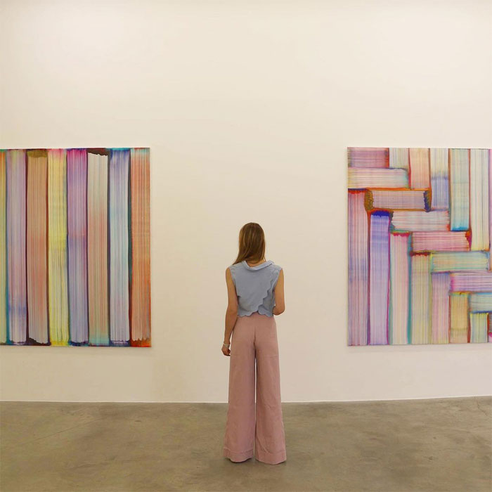 Bernard Frize From Left To Right: Deuz, 2018 Mui, 2018