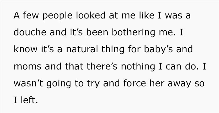 Man Asks If He Was Wrong To Ask A Mom Who Started Breastfeeding Her Baby To Sit At Another Table Man Asks If He Was Wrong To Ask A Mom Who Started Breastfeeding Her Baby To Sit At Another Table