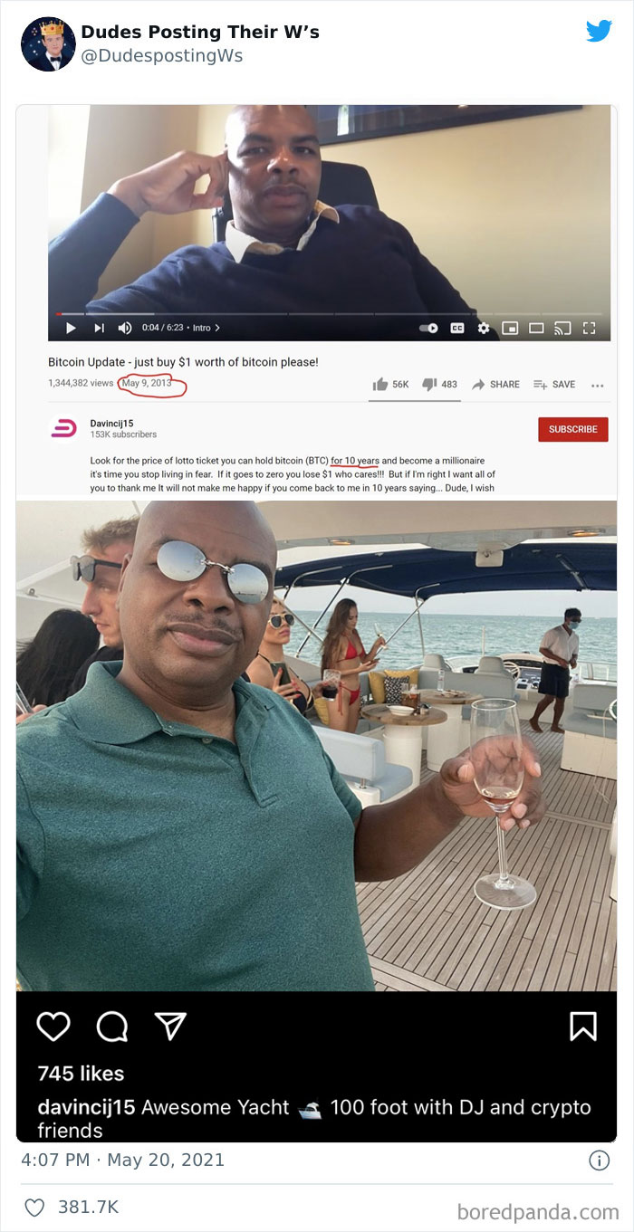 Dudes Posting Their Wins