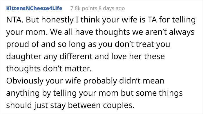 Dad Of 3 Girls Shows A Moment Of Disappointment When His 4th Daughter Is Born - His Mother Calls Him 'Misogynistic'
