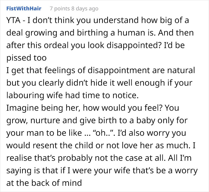 Dad Of 3 Girls Shows A Moment Of Disappointment When His 4th Daughter Is Born - His Mother Calls Him 'Misogynistic'